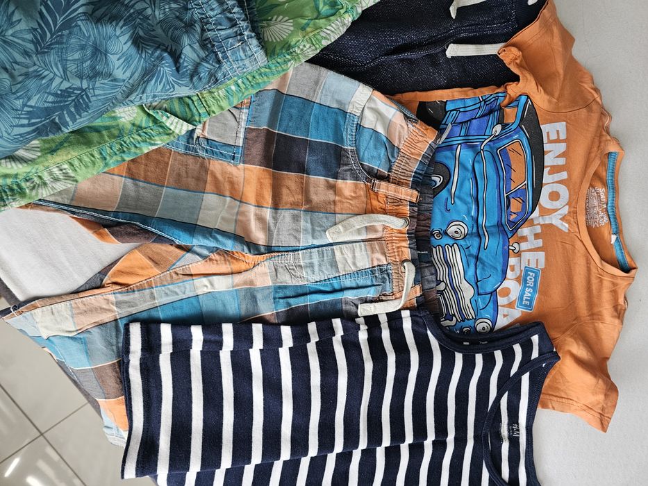 Paczka spodenki koszulki 122 Zara Reserved H&M inne