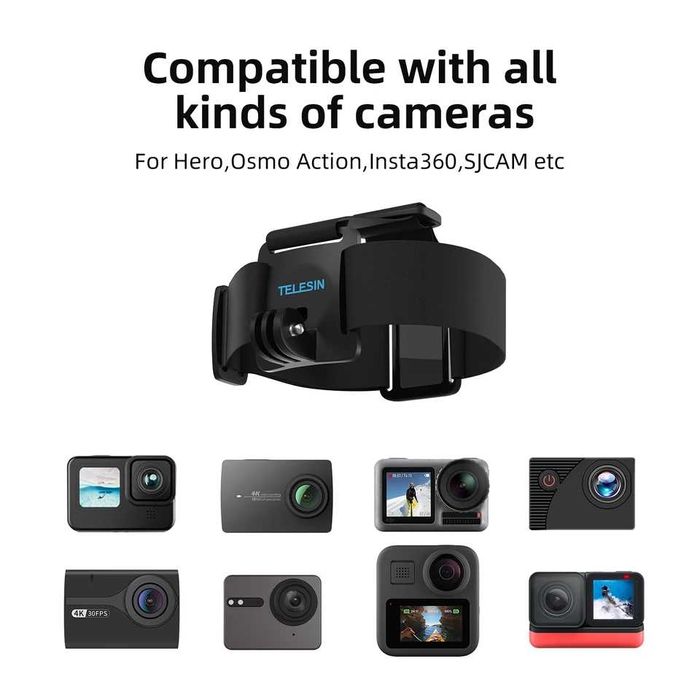 Uchwyt opaska na głowę i na klatkę piersiową do GoPro Insta360 DJI
