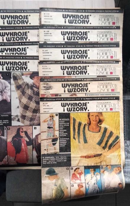 "Wzory i wykroje" dodatek do tygodnika Kobieta i Życie 50 numerów