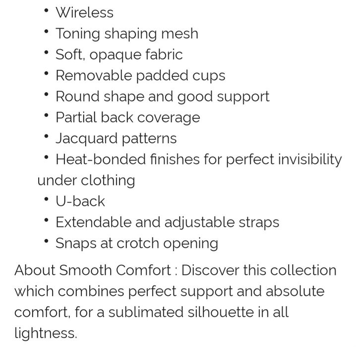 Roupa interior modeladora tam. L
(Chantelle)