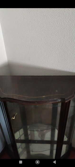 Vitrine vintage mogno