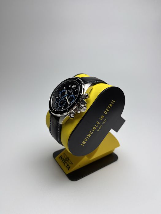 Invicta 49360, чоловічий годинник зі шкіряним ремінцем, інвікта