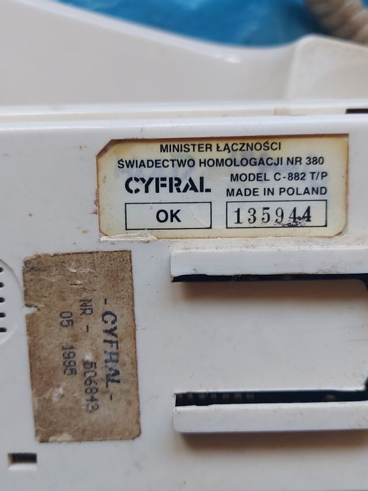 Telefon stacjonarny CRYSTAL z czasów PRL 1995r
