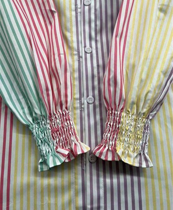 Piękna koszula/sukienka w paski Shein