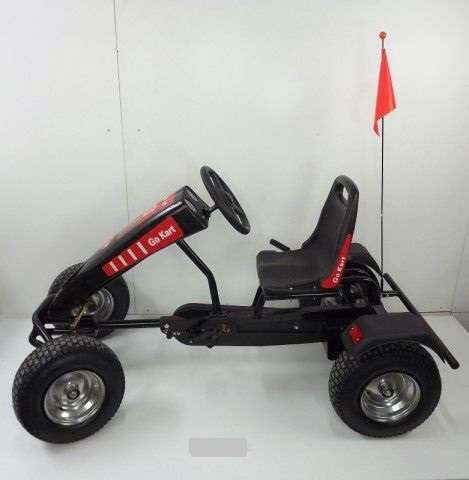 Kart Carro em metal - PRETO (ADULTO) 169X87X98CM