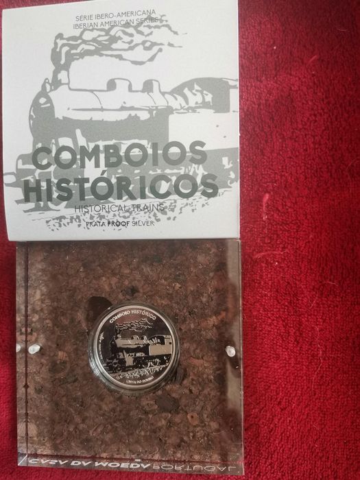Moeda 7,5€ prata proof - comboio do Douro