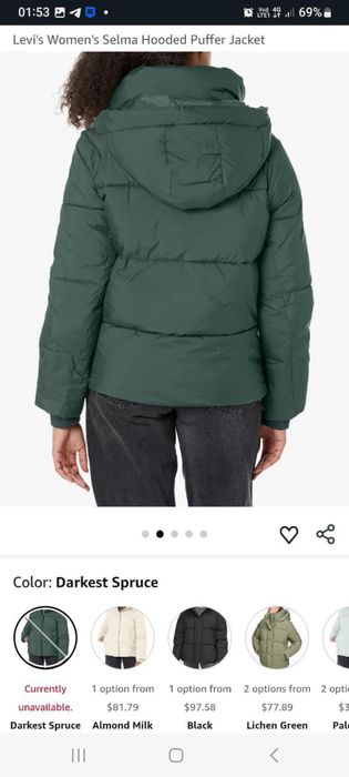 Levi’s пуховик жіночий Selma Hooded Puffer пуфер Levis Левіс