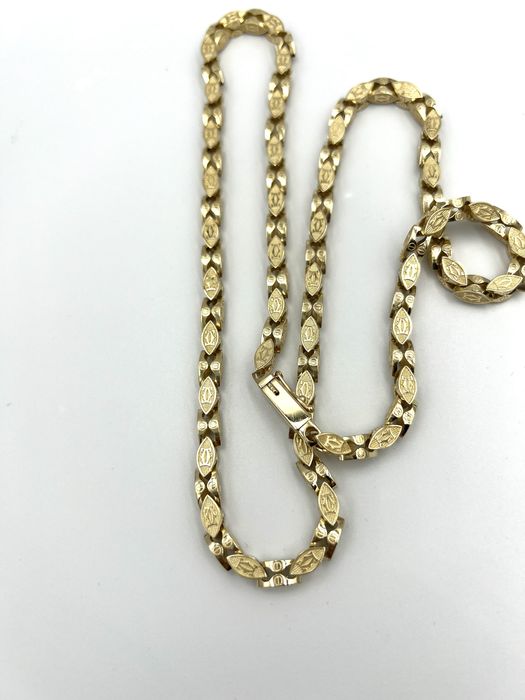 Złoty Łańcuszek Cartier 100g 585 Nataliebizu