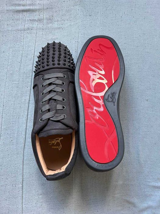 Christian Louboutin Junior Spikes grey  45eu nowe