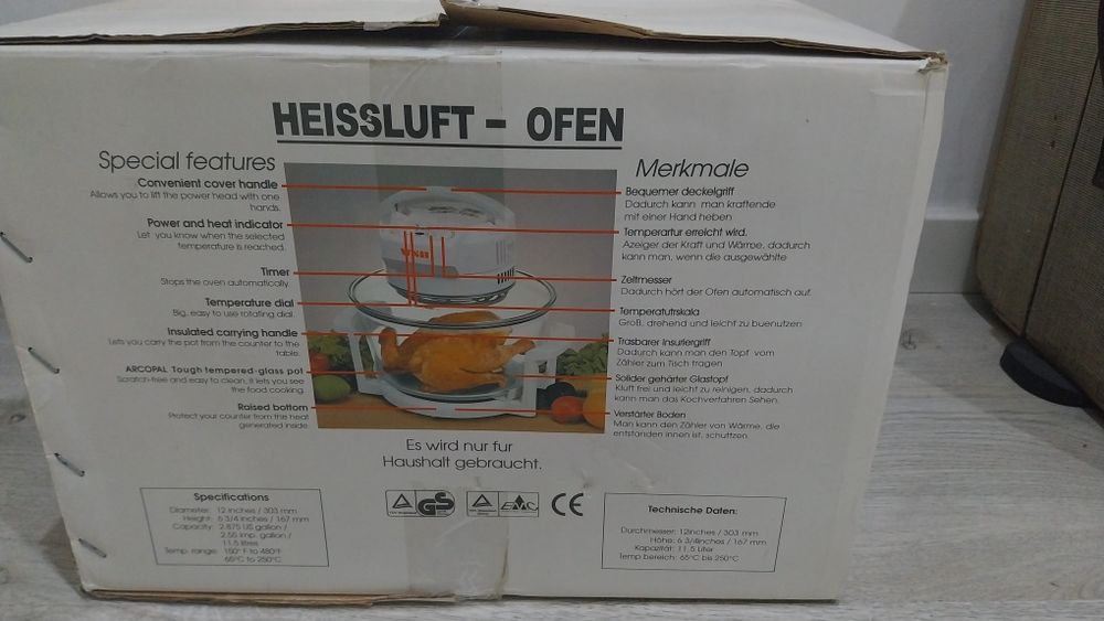 Mini forno de convecção