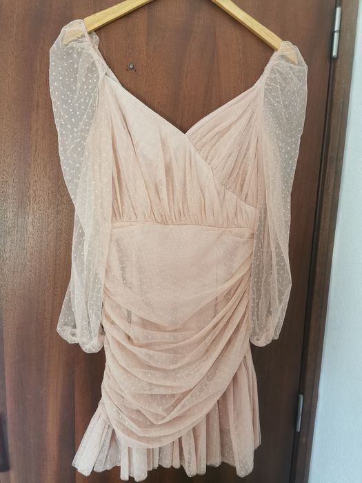 Vestido rosa pastel
