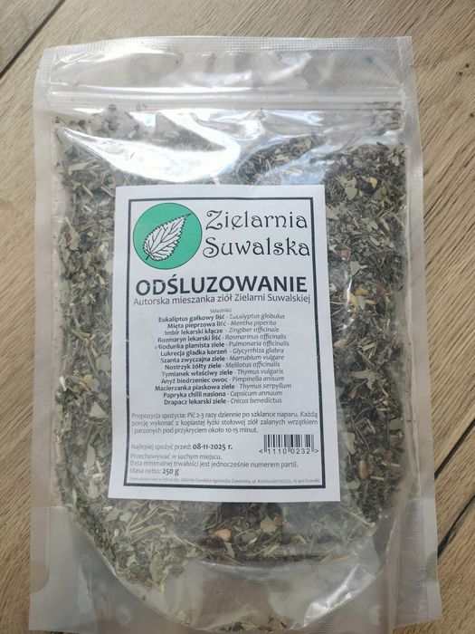 Zielarnia Suwalska - mieszanka ziół na odśluzowanie organizmu nowe