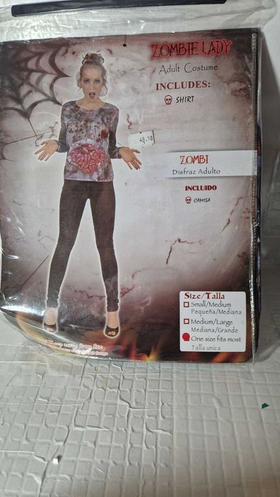 Strój PANI ZOMBI dla dorosłych, rozm. un.