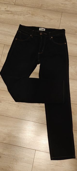 Wrangler spodnie czarne męskie