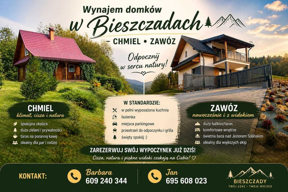Bieszczady Noclegi Chmiel Agroturystyka "Hulskie"
