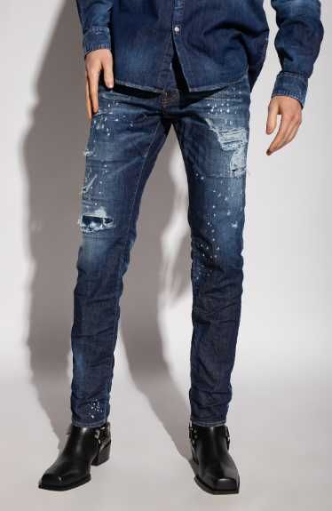 DSQUARED2 Cool Guy Jeans navy blue spodnie jeansowe roz.52 Balenciaga
