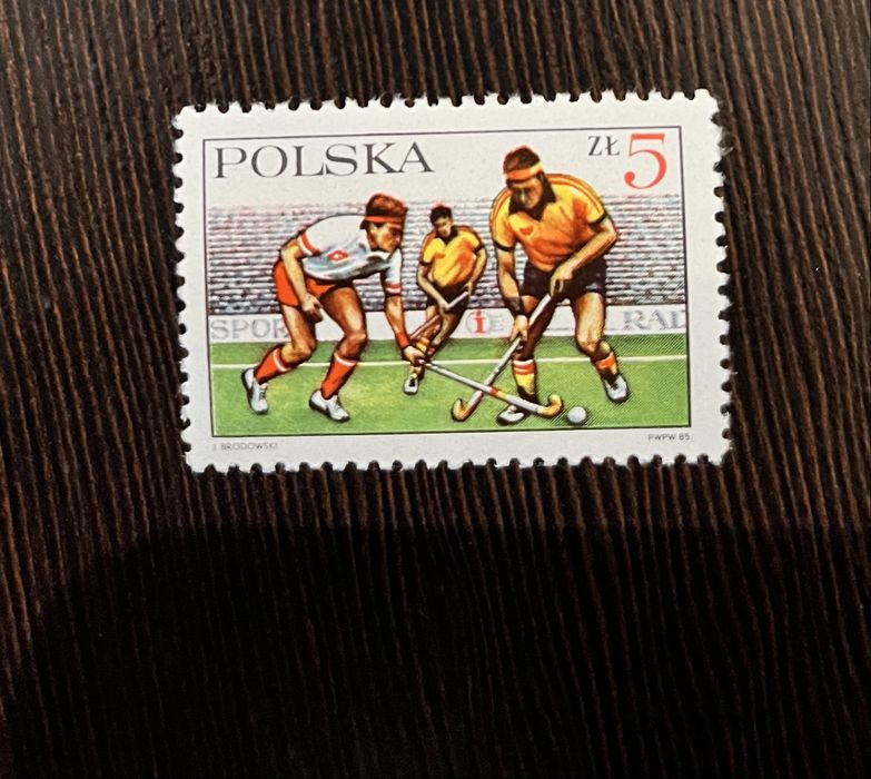 Hokej na trawie - znaczek pocztowy