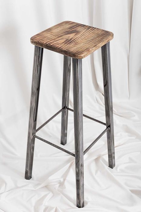 Hoker industrialny-loft-krzesło barowe