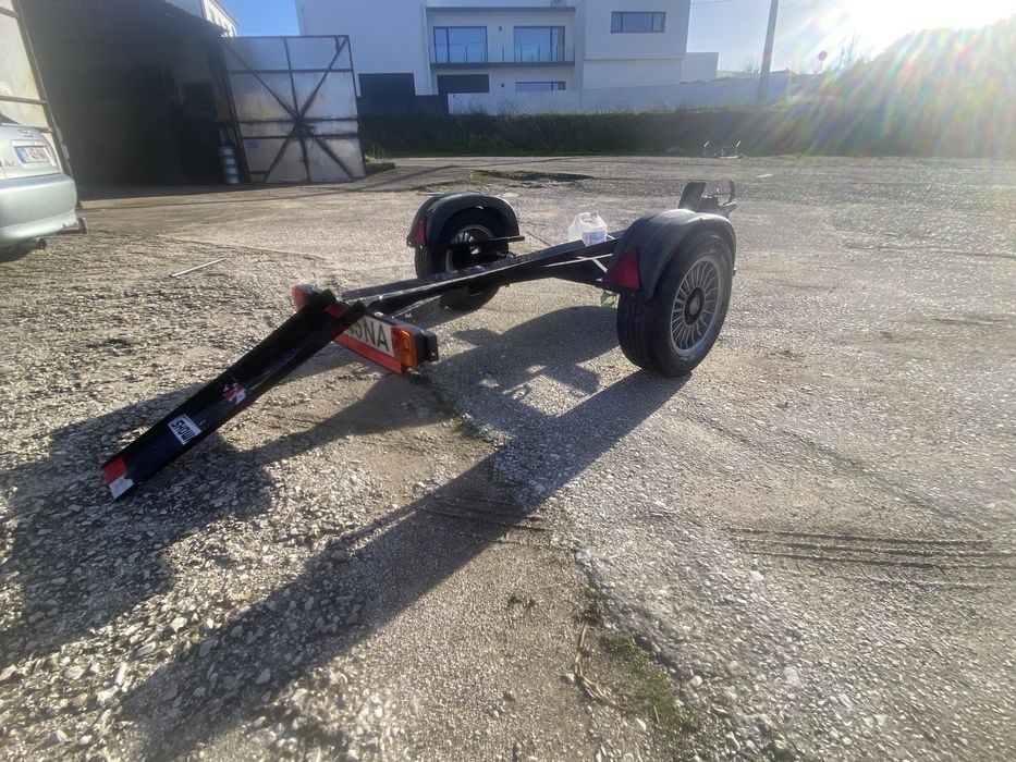 Atrelado p/ mota com rampa retractil