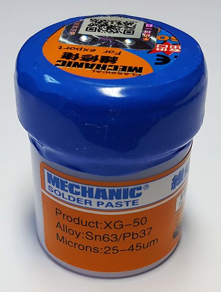 Паяльная паста MECHANIC XG-50 35г, флюс для пайки SMD BGA