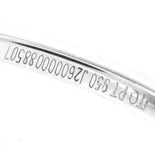 Anel em platina 950  com Esmeralda natural de quilates totais 2,25
