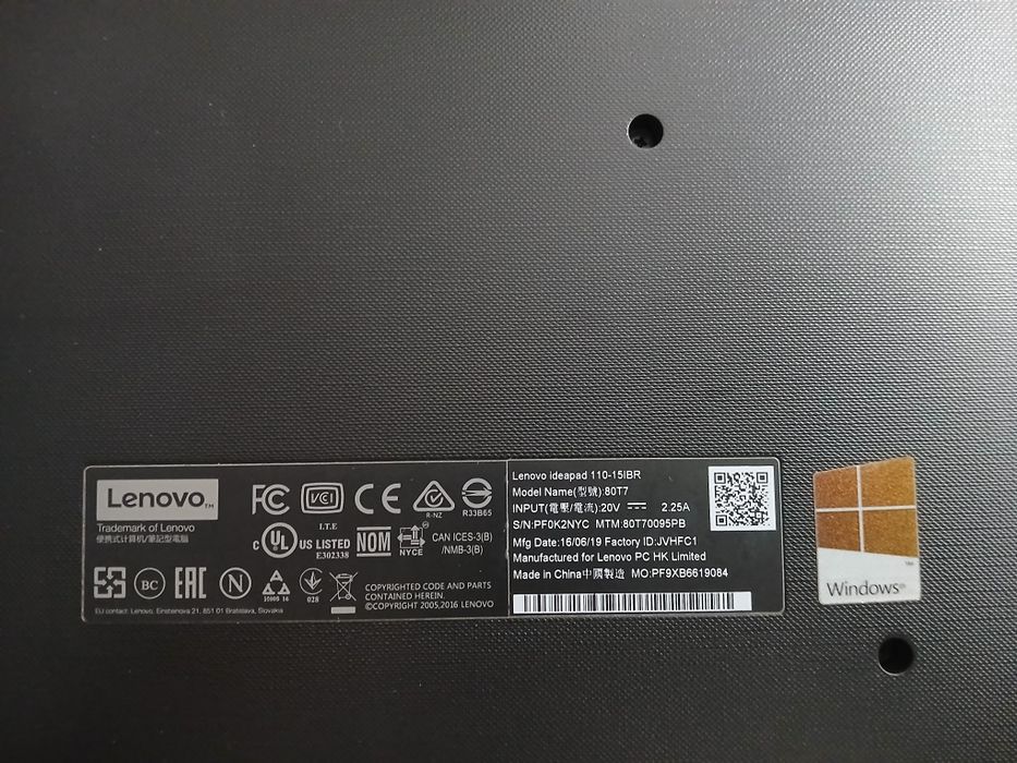 Lenovo 110 15 IBR laptop