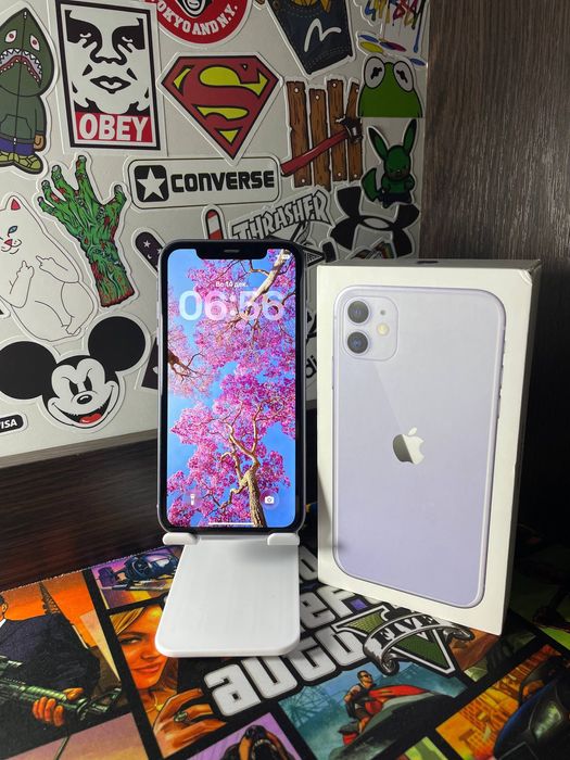 iPhonе 11 128gb АКБ 100% Purple фиолетовый в отличном состоянии айфон