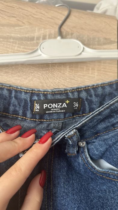 джинси mom ponzaplus 34 сині