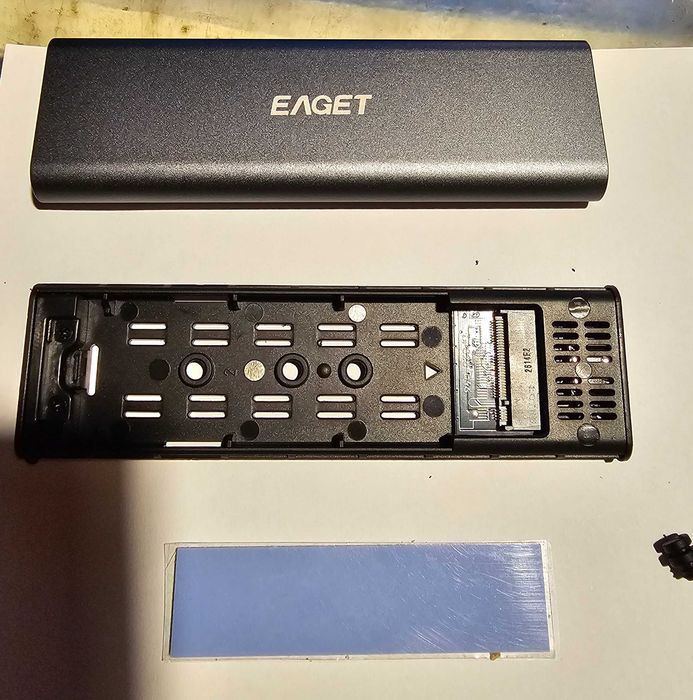 Caixa externa para disco M.2 NVMe em alumínio