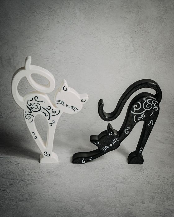 Eleganckie Koty - dekoracje wnętrz - zestaw