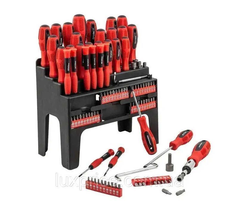 Набір викруток та біт 100 пр. FORCEKRAFT FK-10100