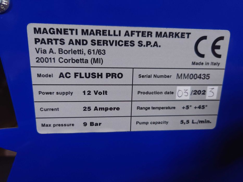 Urządzenie do płukania układów klimatyzacji Magneti Marelli