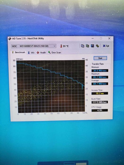 Dysk twardy WD 160GB SATA 2,5 cala