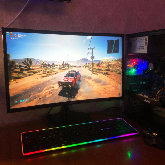 Игровой ПК RX 580 8GB Компьютер INTEL 4 ядра Стационарный блок SSD 256