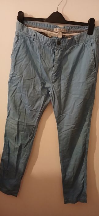 Calça clássica azul