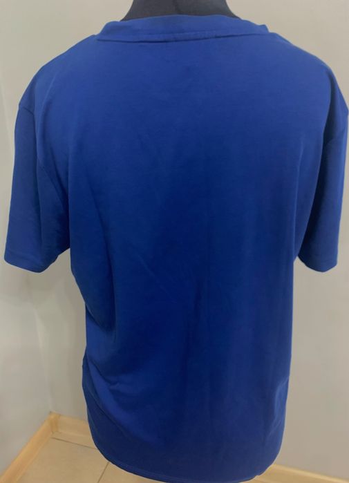 Tommy Hilfiger extra niebieska koszulka crewneck T- Shirt bawełna r. L