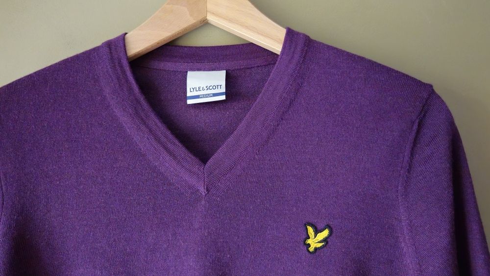 Sweter Lyle & Scott z merino wool  rozmiar M  medium