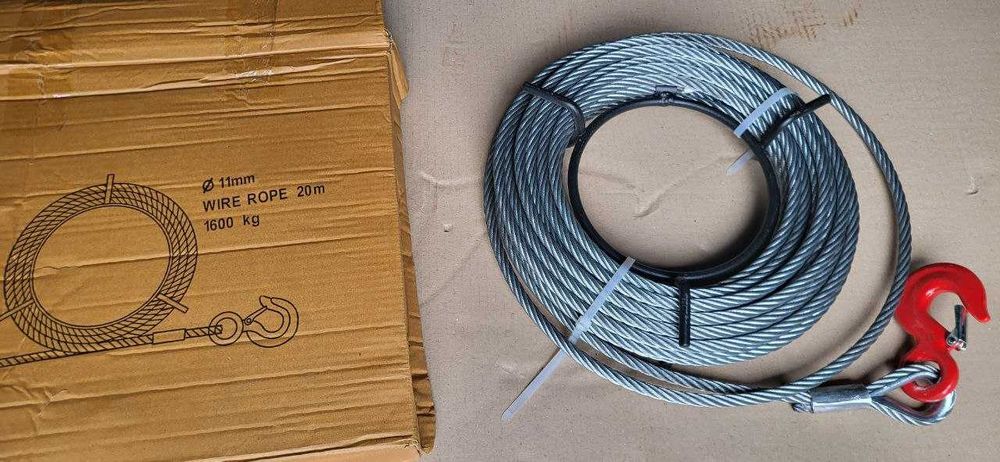 Стальной трос 11мм с крюком для МТМ