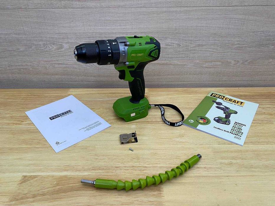 Безщітковий Шуруповерт Procraft  13 патрон, 2 швидкості на Гарантії