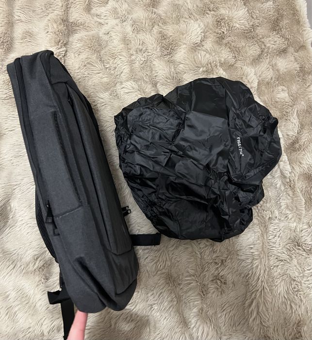 Plecak–torba 2w1 z pokrowcem przeciwdeszczowym, laptop