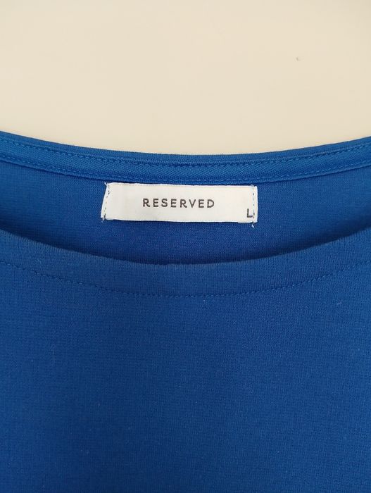 Śliczna chabrowa sukienka Reserved rozmiar L