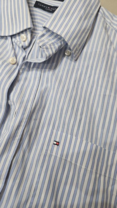 Koszula męska Tommy Hilfiger r.M, kołnierzyk 40