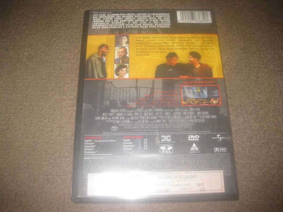 DVD "A Febre da Selva" de Spike Lee/Raro!