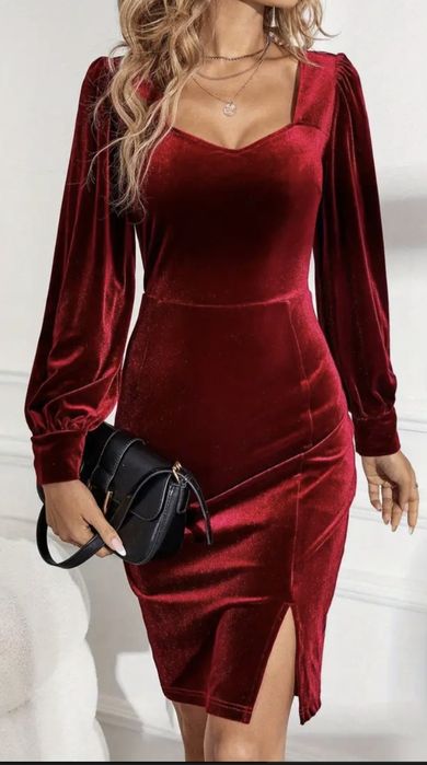 Sukienka z weluru, rozmiar L