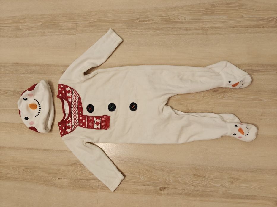 Новорічний різдвяний костюм ромпер сліп  6-9 9-12 68 74 святковий