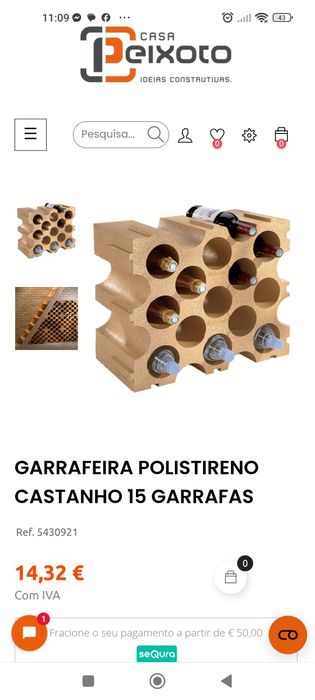 Suporte garrafas