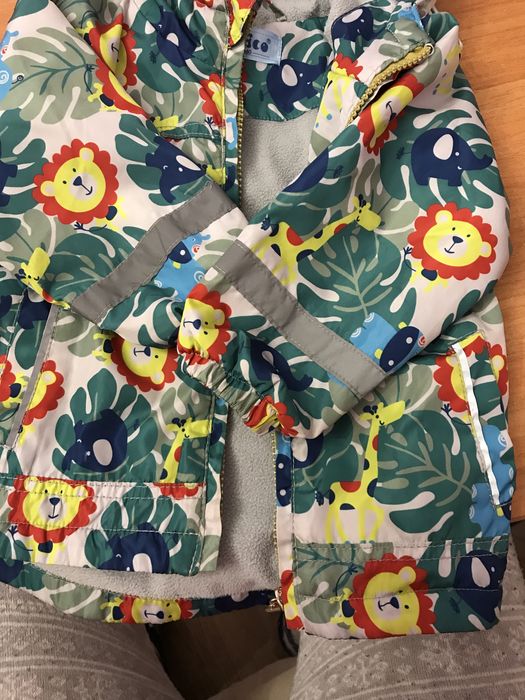 Куртка, ветровка, парка на флисе, мальчик, девочка 12мес 80 см