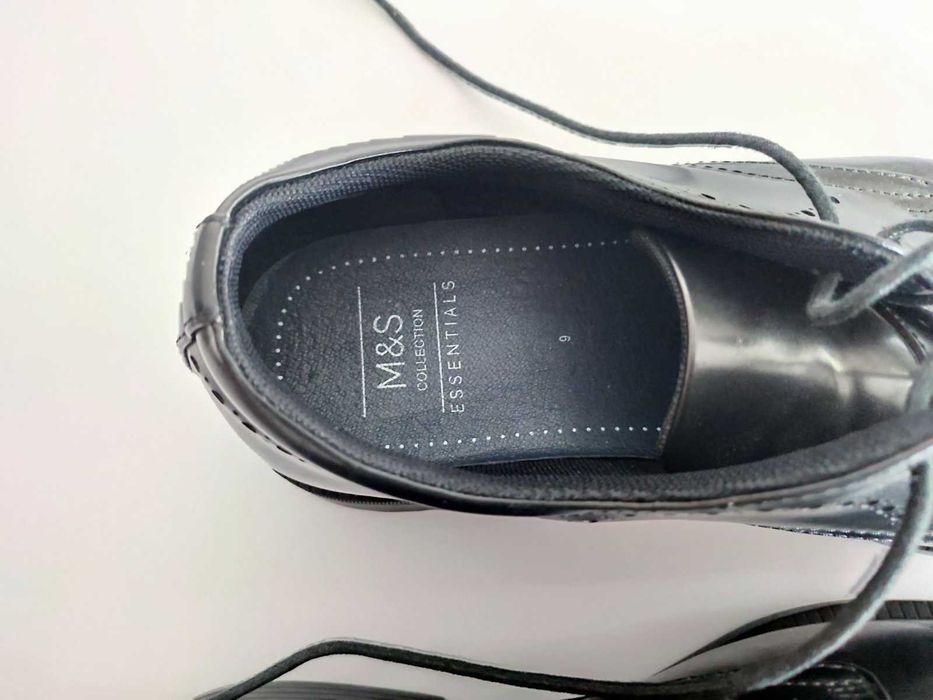 Шкіряні туфлі Marks & Spencer 43 розмір (UK 9) Чоловічі дербі броги