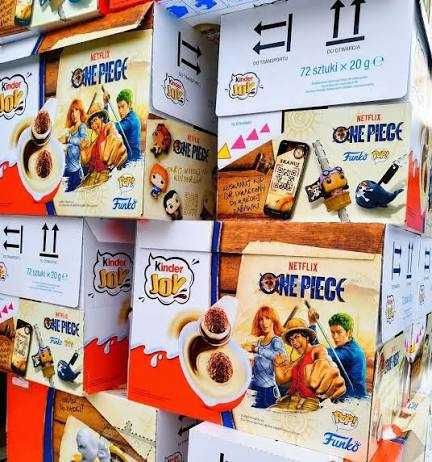 ОПТ ПАЛЕТА / Кіндер Джой Kinder Joy Funko Netflix One Piece 20 грам (ящик 24 штук)