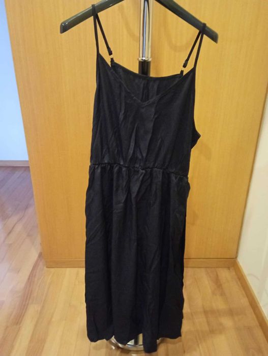 Vestido Azul Marinho Caveado Tam XL (42) Novo